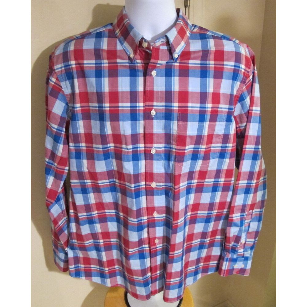 Men's Large Jos. A. Bank Executive Collection Long‎ Sleeve Button Down Shirt